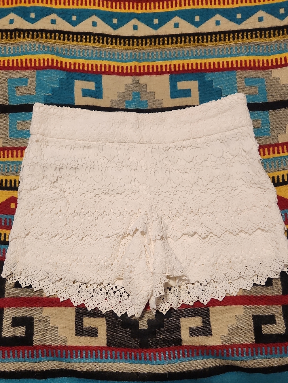LOFT White Lace Dressy Shorts
